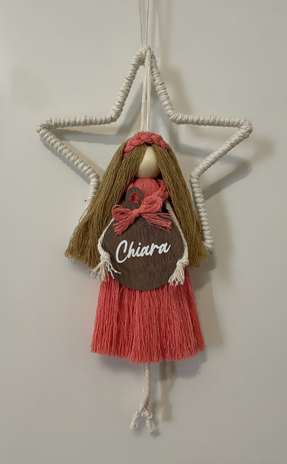 Macramé doll with star