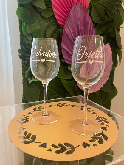 Customizable wine glass