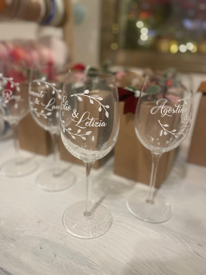 Customizable wine glass