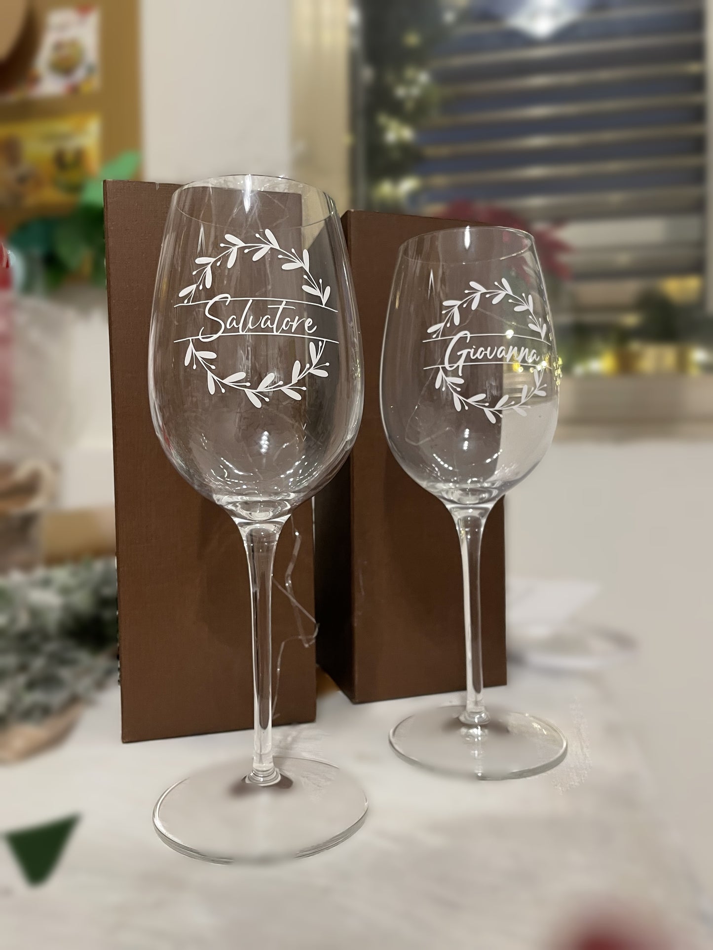 Copa de vino personalizable