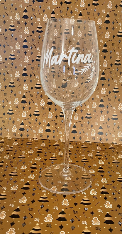 Customizable wine glass