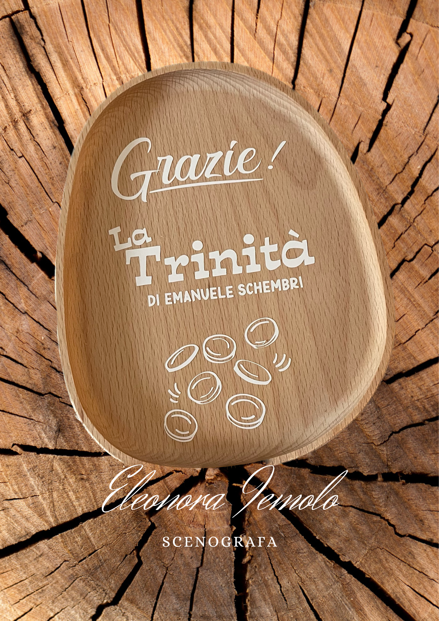 Porta cambio de madera personalizado