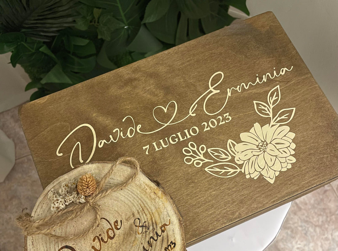 Scatola rito civile in legno