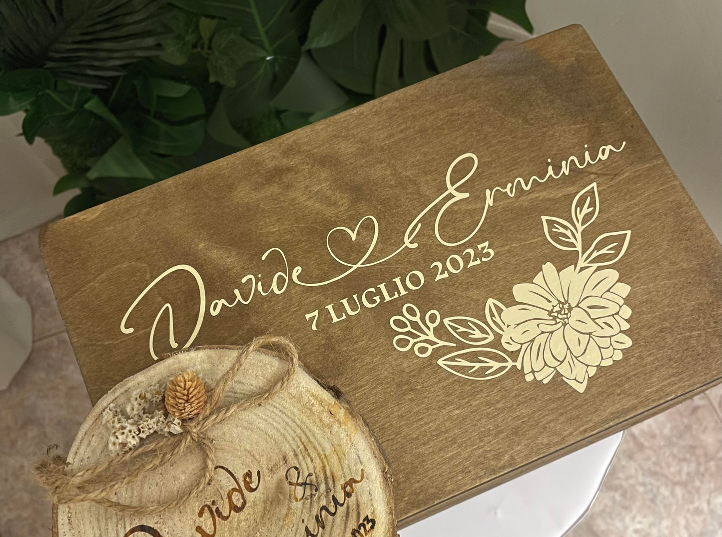 Wooden civil ceremony box