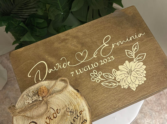 Wooden civil ceremony box