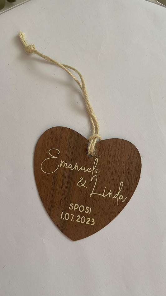 Wooden wedding plate